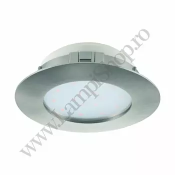 Spot incastrabil Eglo PINEDA, LED integrat inclus, IP20-44, baza din plastic nichel satinat | Eglo-95889