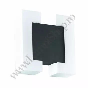 Aplica exterior Eglo SITIA, LED integrat inclus, IP44, baza din otel zincat antracit, abajur plastic alb | Eglo-95988