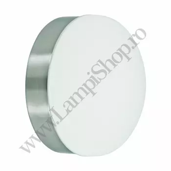 Plafoniera Eglo PEDRISTELLA, LED integrat inclus, IP20, baza din otel nichel satinat, abajur sticla satinat alb | Eglo-96002