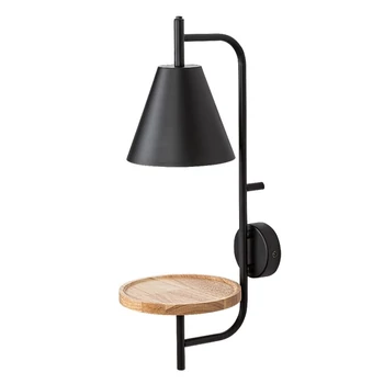 Aplica de perete Rabalux AZOME lemn, metal, lemn, negru, E27 - 71293