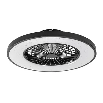 Plafoniera cu ventilator Rabalux DALFON2 metal, plastic, negru, alb, LED, 72W, 2100lm, 3000K-6500K - 71334