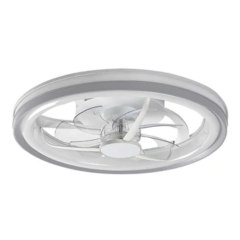 Plafoniera cu ventilator Rabalux FANRICIUS plastic, argintiu, alb, LED, 40W, 2200lm, 3000K-4000K-6000K - 71335