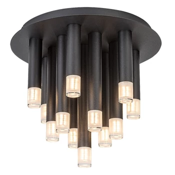 Plafoniera Rabalux RAMIRA metal, acril, negru, transparent, G9 - 71354