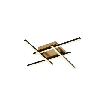 Plafoniera Rabalux DEMIR metal, plastic, negru, aur, alb, LED, 24W, 4000K, 1880Lm - 71398