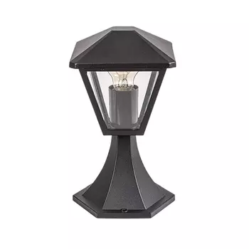 Lampadar exterior Rabalux Paravento metal, sticla, negru, transparent, E27, IP44 - 7148