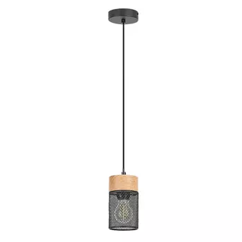 Pendul Rabalux CALLUM metal, lemn, negru, E27 - Rabalux-72041