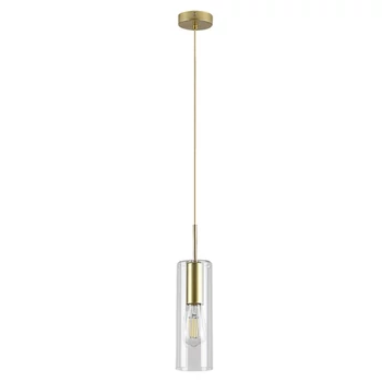 Pendul Rabalux ESTA metal, sticla, auriu, transparent, E27 - 72050