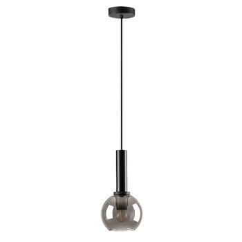 Pendul Rabalux CENTIO metal, sticla, negru, fumuriu, E27 - 72171