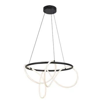Pendul Rabalux MONTEMA metal, plastic, negru, alb, LED, 54W, 4480lm, 4000K - 72191