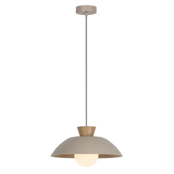 Pendul Rabalux GOLNAR metal, sticla, lemn, bej, maro, opal, G9 - 72230