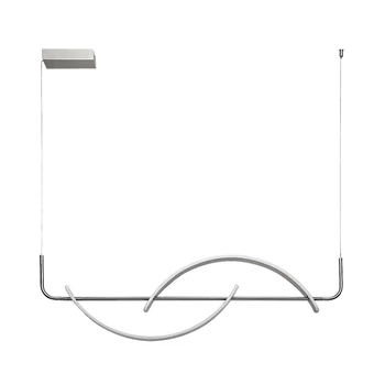 Pendul Rabalux JARNELLE metal, plastic, crom, alb, LED, 35W, 2450lm, 3000K - 72233
