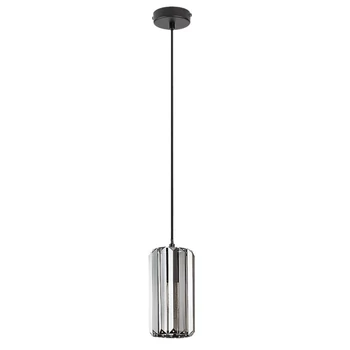 Pendul Rabalux VENESS metal, sticla, negru, fumuriu, E27 - 72254