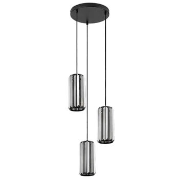 Pendul Rabalux VENESS metal, sticla, negru, fumuriu, E27 - 72255