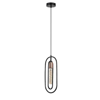Pendul Rabalux ROVIER metal, negru, cupru, E27 - 72263