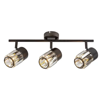 Spot Rabalux VENARO metal, sticla, negru, transparent, E14 - 73061