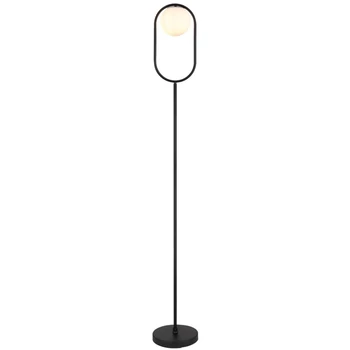 Lampadar Rabalux GHITA metal, sticla, negru, alb, E27 - 74029