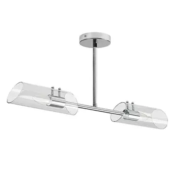 Plafoniera pentru baie Rabalux TEODORO metal, sticla, crom, transparent, E14, IP44 - 75030