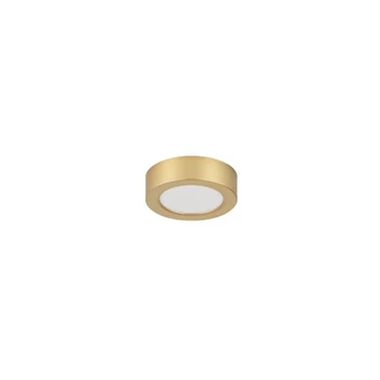Plafoniera de baie Rabalux SHAUN PLUS plastic, alb, auriu, LED, 4000K, 7W, 660lm, IP44 - 75077