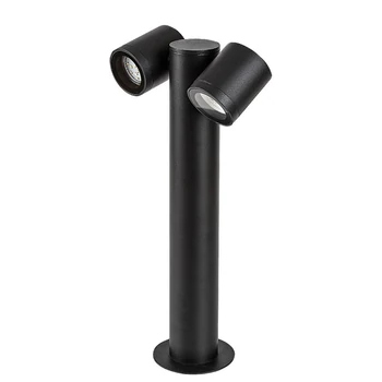 Lampadar exterior Rabalux ENOL metal, sticla, negru, transparent, GU10, IP44 - 77113