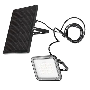 Lampa solara Rabalux MELK plastic, negru, transparent, LED, 6.5W, 1000lm, 3000K-4000K-6500K, IP65 - 77141