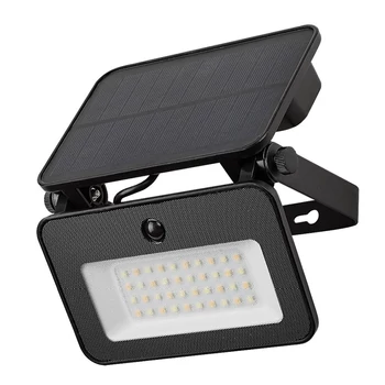 Lampa solara Rabalux TARCAL plastic, sticla, negru, alb, LED, 6W, 1000lm, 3000K-4000K-6500K, IP65 - 77159