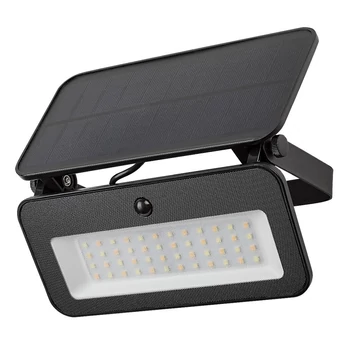 Lampa solara Rabalux TARCAL plastic, sticla, negru, alb, LED, 8W, 1200lm, 3000K-4000K-6500K, IP65 - 77160