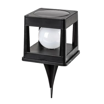 Lampa solara Rabalux HOLNE plastic, negru, alb, LED, 0.3W, 6lm, 2500K-3000K, IP44 - 77188