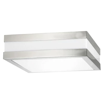 Plafoniera exterior Rabalux STUTTGART E27 metal crom satinat cu abajur plastic albstil modern IP44 - 8227