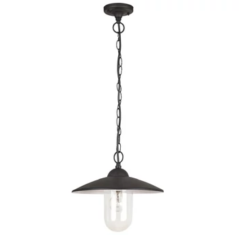 Pendul exterior Rabalux VIGO E27 metal negru mat cu abajur sticla transparentstil vintage IP44 - 8687