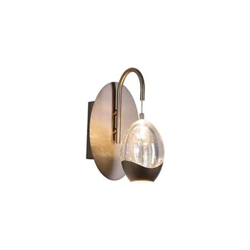 Aplica de perete Searchlight Seeds metal, sticla, maro, sampanie, LED, 12W, 1105lm, 3000K - 11142-1LT