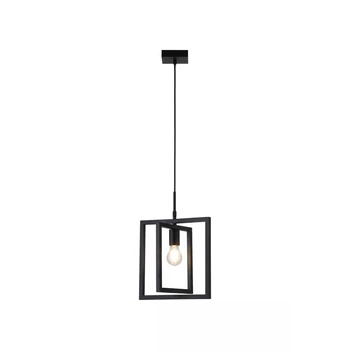 Pendul Searchlight Plaza metal, negru, E27, 60W - 23203BK