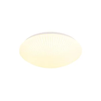 Plafoniera Searchlight Stripy metal, acril, alb, LED, 24W, 3302lm, 2700K-3200K-4000K - 23381-40WH