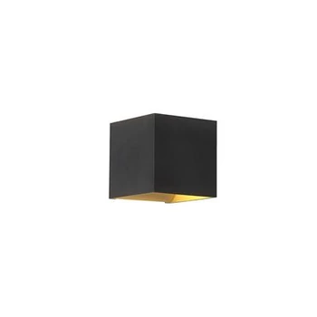 Aplica de perete Searchlight Newton metal, negru, auriu, G9, 5W - 24127BG