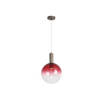 Pendul Searchlight Ombre metal, sticla, rosu, fumuriu, GU10, 50W - 24183-1RE