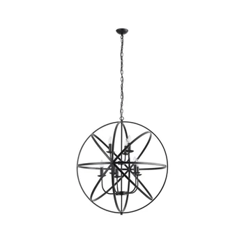Pendul Searchlight ORBIT metal, negru, E14 - 2478-8BK
