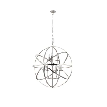 Pendul Searchlight ORBIT metal, argint, E14 - 2478-8SS