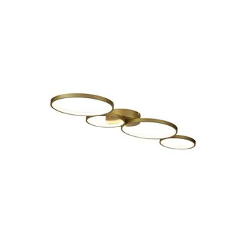 Plafoniera Searchlight Cirque metal, auriu, LED, 37W, 4167lm, 3000K - 25772-4GO