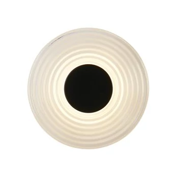 Aplica de perete Searchlight Cleo metal, sticla, negru, transparent, LED, 9.4W, 862lm, 3000K - 32210CL