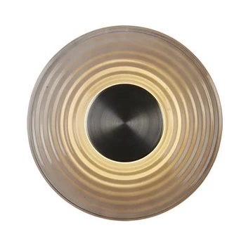 Aplica de perete Searchlight Cleo metal, sticla, nichel, gri, LED, 9.4W, 862lm, 3000K - 32210GY
