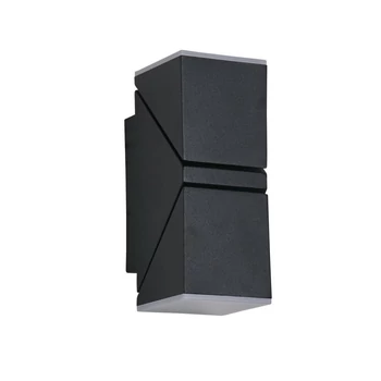 Aplica de prete exterioara Searchlight MONTANA metal, acril, negru, LED, 12W, 3000K, 680 Lm, IP65 - 36170BK