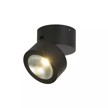 Aplica de perete exterior Searchlight Manhattan metal, sticla, negru, transparent, LED, 12W, 1158lm, 3000K, IP54 - 39330BK