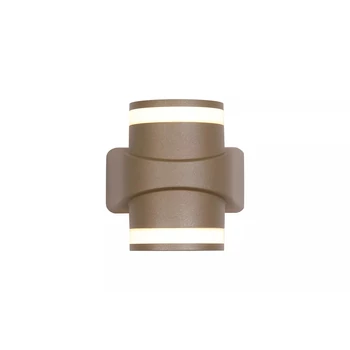 Aplica de perete exterior Searchlight Grip metal, auriu, LED, 13W, 1516lm, 3000K, IP65 - 39390GO