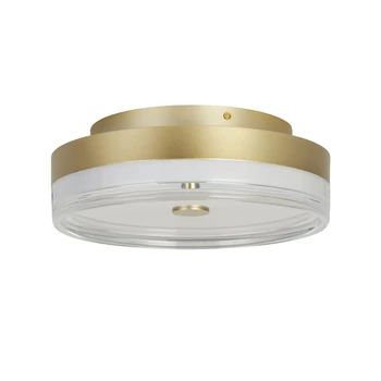 Plafoniera Searchlight CYPRUS metal, acril, auriu, alb, LED, 29W, 3000K, 1850 Lm - 42651-40GO