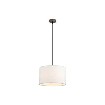 Pendul Searchlight Chelsea metal, textil, negru, alb, E27, 60W - 50503LT