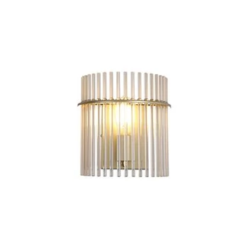 Aplica de perete Searchlight Swizzle metal, sticla, auriu, sampanie, E27, 60W - 55625CP