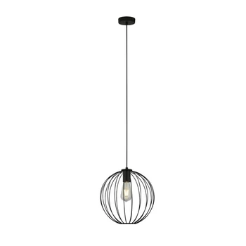 Pendul Searchlight RONDO metal, negru, E27 - 60830-1BK