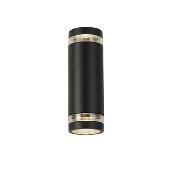 Aplica de prete exterioara Searchlight AUSTIN metal, acril, negru, GU10, IP44 - 61100BK