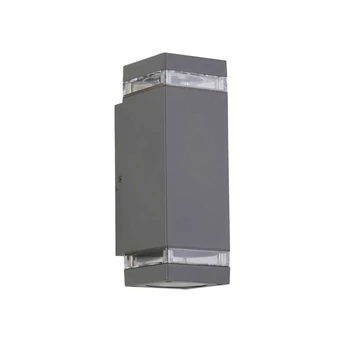 Aplica de prete exterioara Searchlight HOUSTON metal, acril, gri, GU10, IP44 - 61101GY