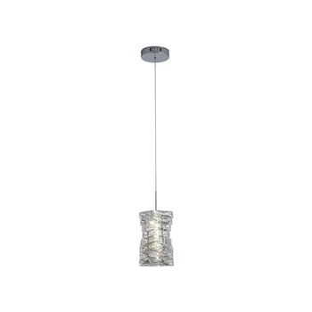 Pendul Searchlight Modena metal, cristal, crom, transparent, LED, 9W, 777lm, 4000K - 65811CC