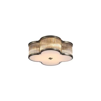 Plafoniera Searchlight Lotus metal, sticla, alama, transparent, E14, 40W - 77210-3AB